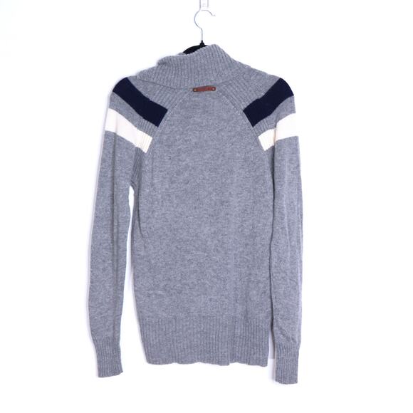 ALPS & METERS Ski Race Knit Sweater Gray Wool Cashmere Long Sleeve Women's L - Picture 2 of 11